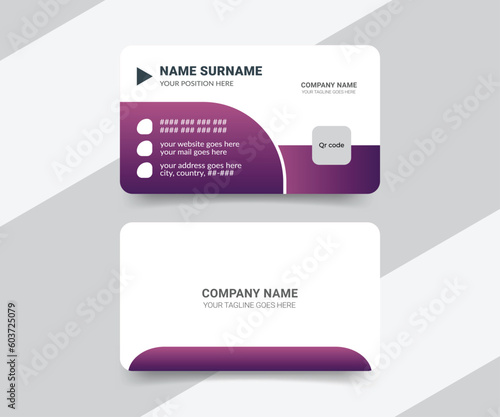 Modern and creative medical professional business card design
