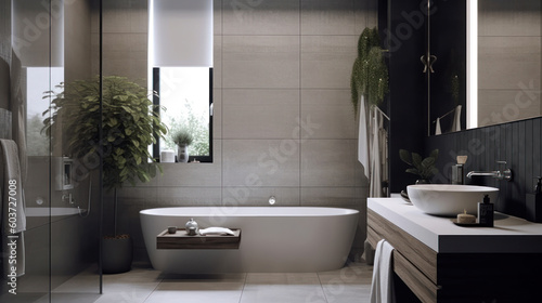 Interior of a Urban Modern Bathroom