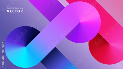 Vector Abstract Background. Colorful Illustration with Angular Gradients.
