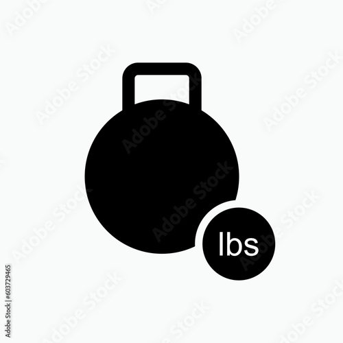 Weight Icon.  Heaviness Symbol - Vector.   