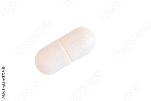 medicinal pill isolated over transoarent background