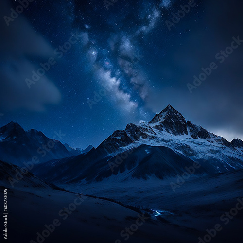 mountains and clouds