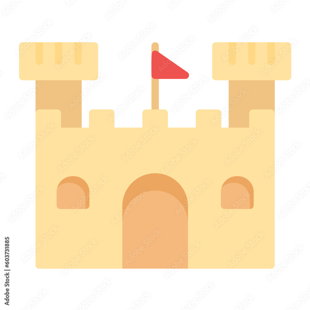 Sand Castle Icon Sand Castle Icon