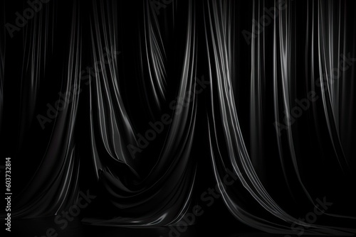 Abstract black and white background. Generative AI.