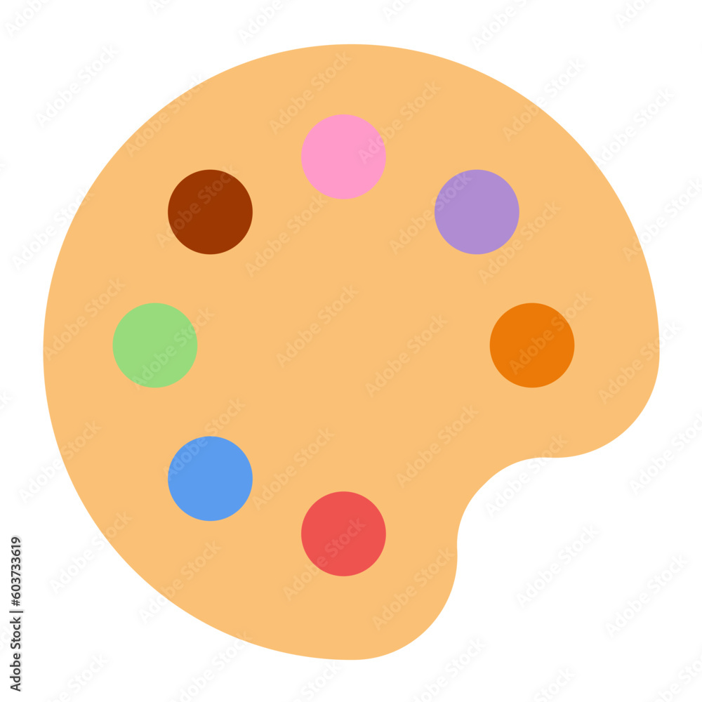 Fototapeta premium Paint Brush Pallete Icon