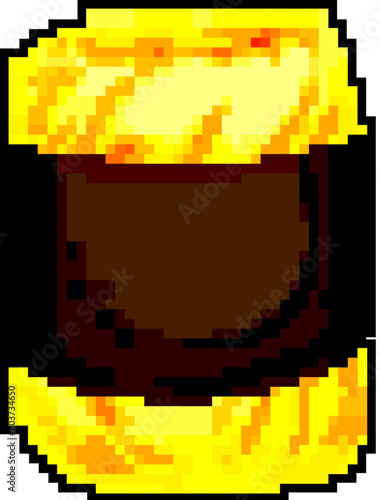 skein yarn wool game pixel art retro vector. bit skein yarn wool. old vintage illustration