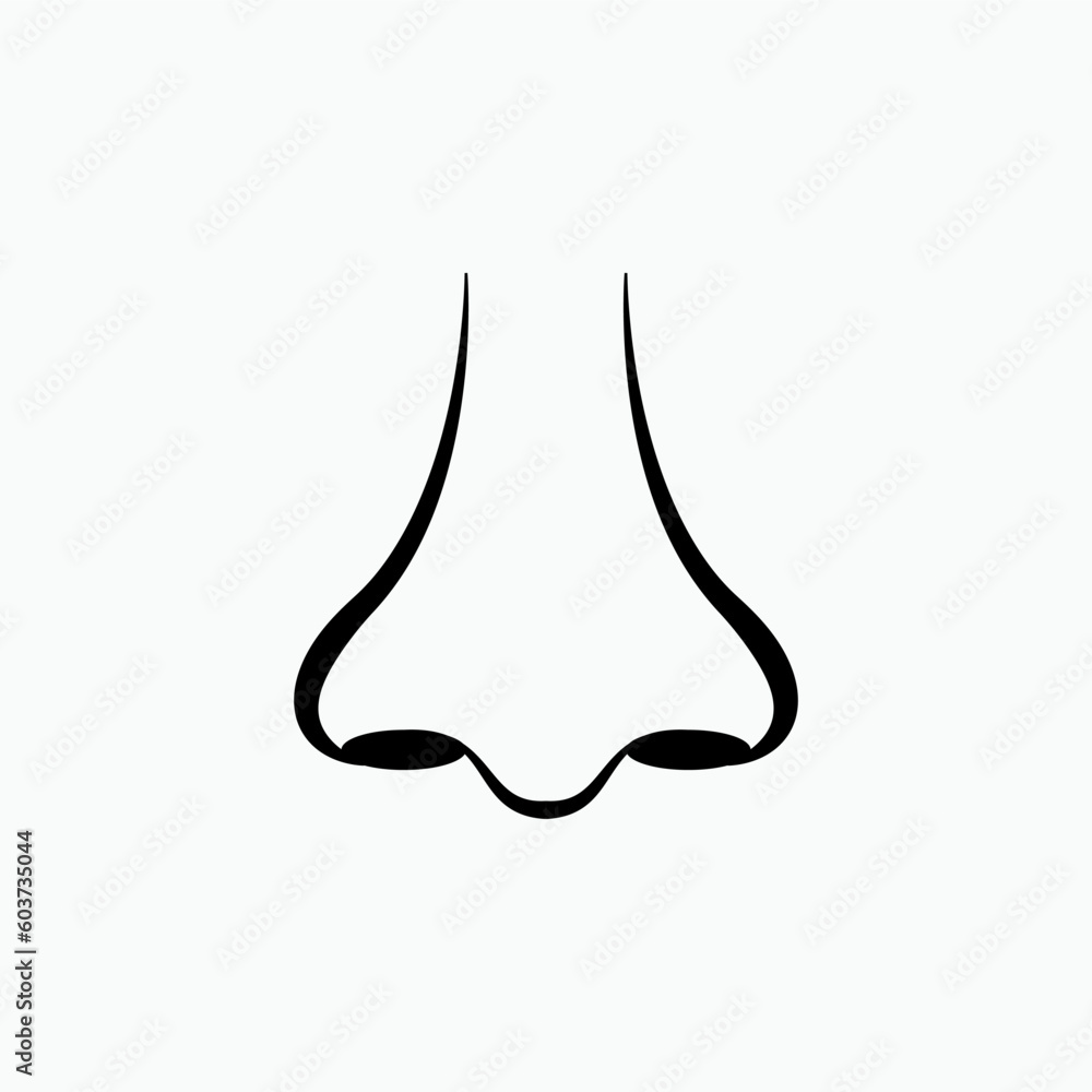 5 Senses Icons. Nose, Smell Symbol – Vector. 5 Senses Icons. Nose, Smell Symbol – Vector.