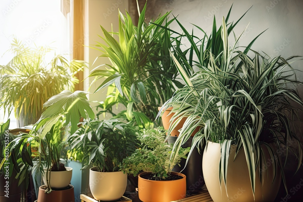 Airpurifying plants to improve home indoor air quality. Airpurifying