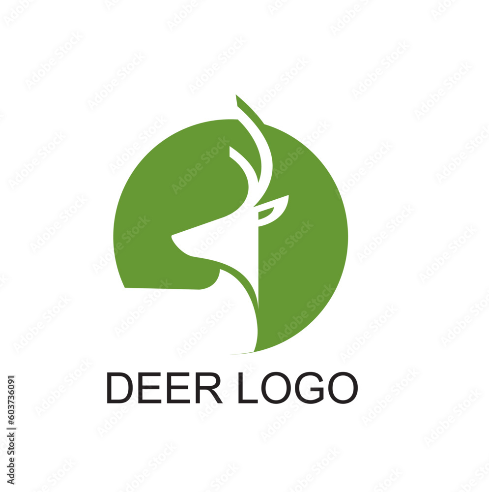 Fototapeta premium deer head logo design concept vector illustration