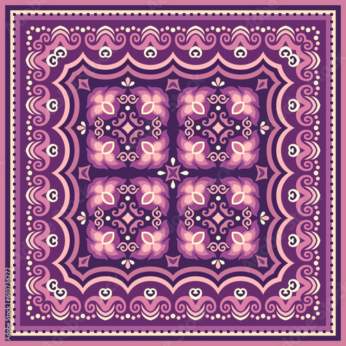 Vector abstract decorative ethnic ornamental illustration