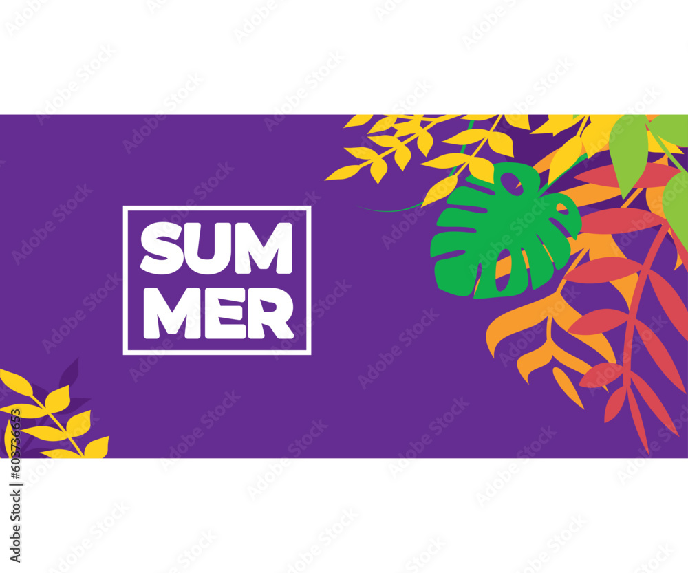 Obraz premium colorful tropical Summer Background promotion