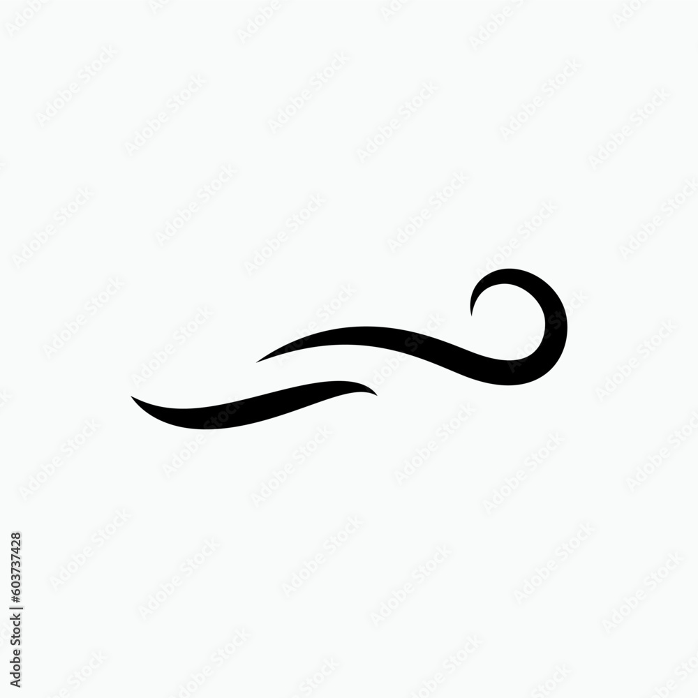 Wind Icon. Weather Element Illustration As A Simple Vector Sign. Wind Icon. Weather Element Illustration As A Simple Vector Sign.