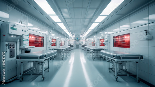 Inside a State-of-the-Art Morgue: Modern Amenities and Efficient Equipment, Generative AI