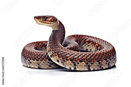 snake on isolated white
