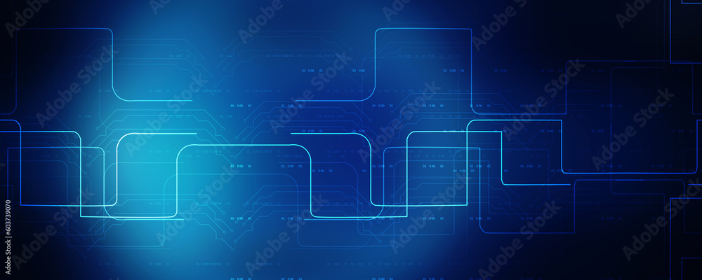 2d illustration Abstract futuristic electronic circuit technology background 2d illustration Abstract futuristic electronic circuit technology background