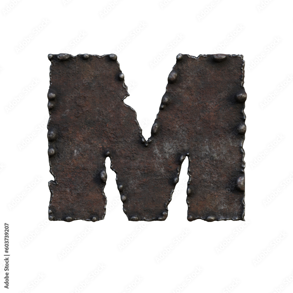 Rough & Rusty Iron 3D Alphabet or PNG Letters Rough & Rusty Iron 3D Alphabet or PNG Letters