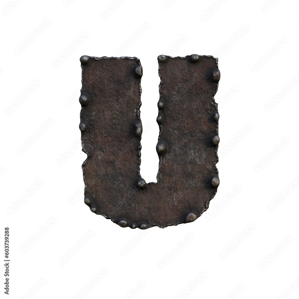 Rough & Rusty Iron 3D Alphabet or PNG Letters Rough & Rusty Iron 3D Alphabet or PNG Letters