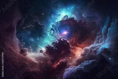 Planet Galaxy Wallpaper Sci-Fi The Beauty of Space In Cosmos Physical Cosmology. generative ai