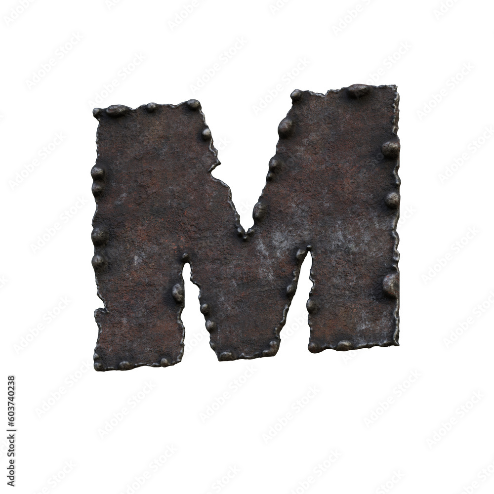 Rough & Rusty Iron 3D Alphabet or PNG Letters Rough & Rusty Iron 3D Alphabet or PNG Letters