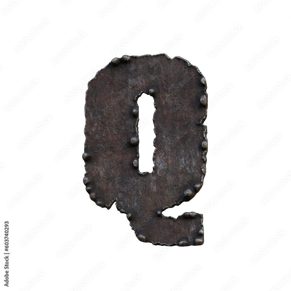 Rough & Rusty Iron 3D Alphabet or PNG Letters Rough & Rusty Iron 3D Alphabet or PNG Letters