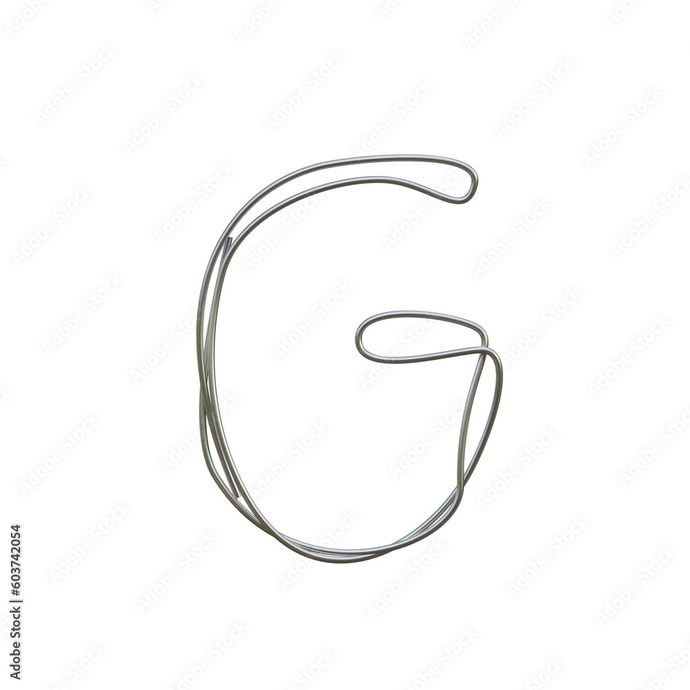 Metalic Wire3D Alphabet or PNG Letters Metalic Wire3D Alphabet or PNG Letters