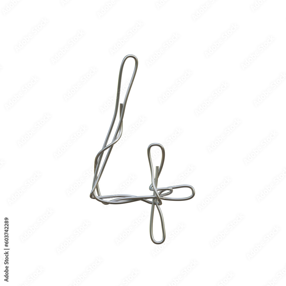 Metalic Wire3D Alphabet or PNG Letters Metalic Wire3D Alphabet or PNG Letters