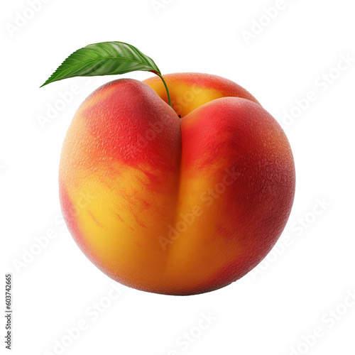 Fresh peach fruit whole piece © CozyDesign