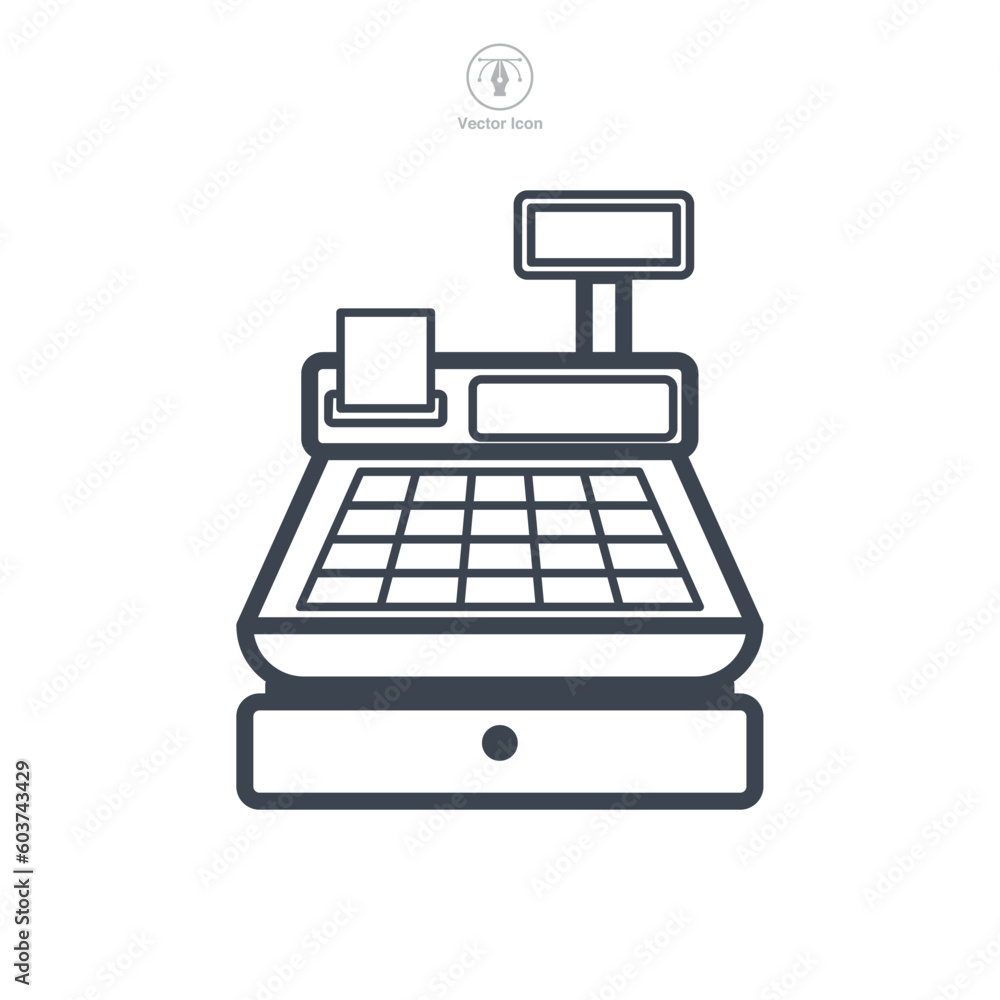 cash register icon symbol template for graphic and web design collection logo vector illustration cash register icon symbol template for graphic and web design collection logo vector illustration