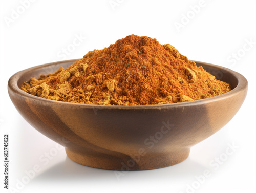 paprika in a bowl on a white isolated background
