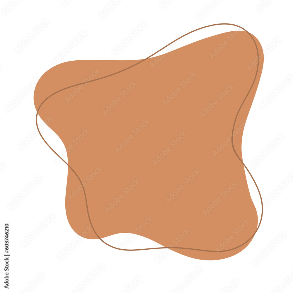 Beige neutral abstract modern shape Beige neutral abstract modern shape