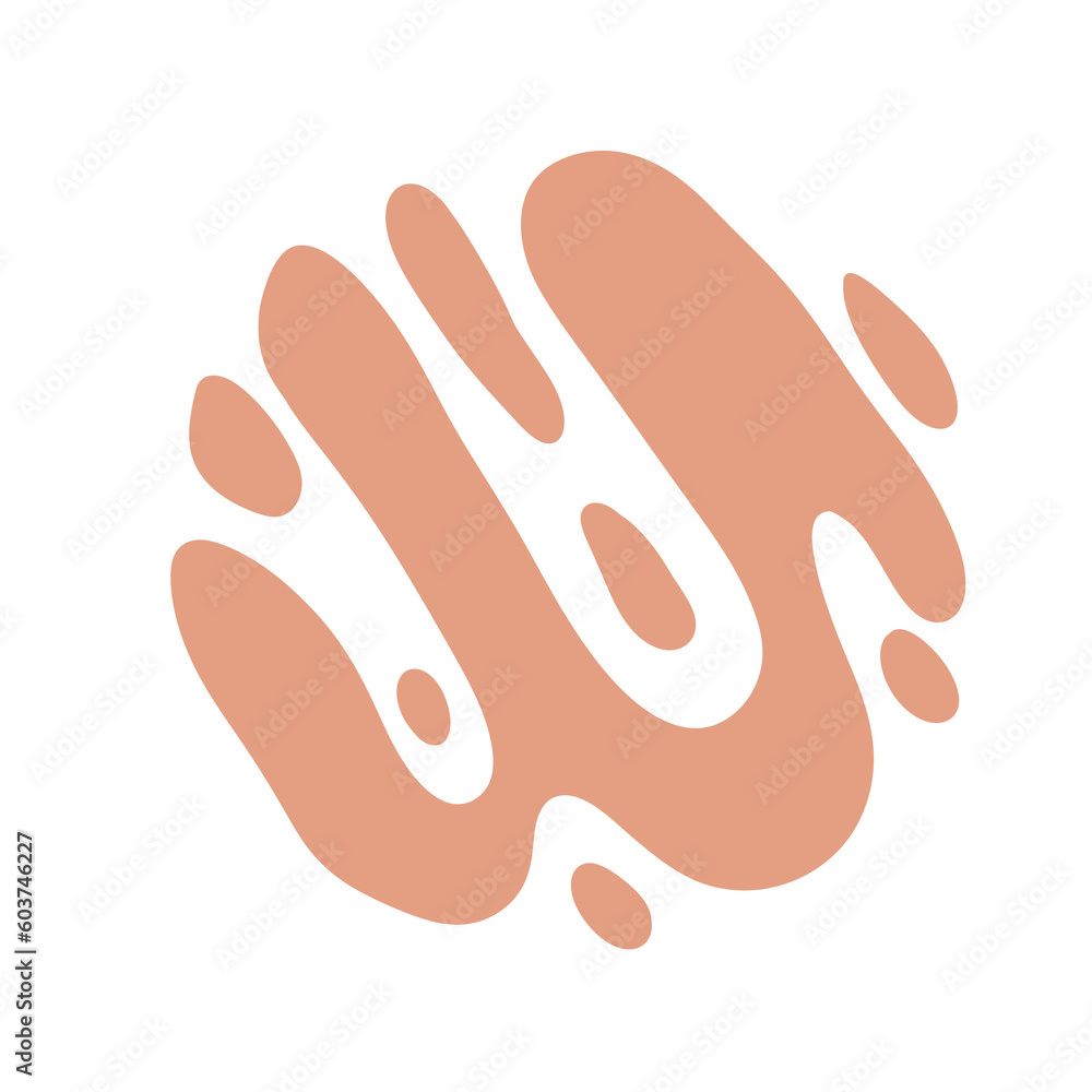 Beige neutral abstract modern shape Beige neutral abstract modern shape