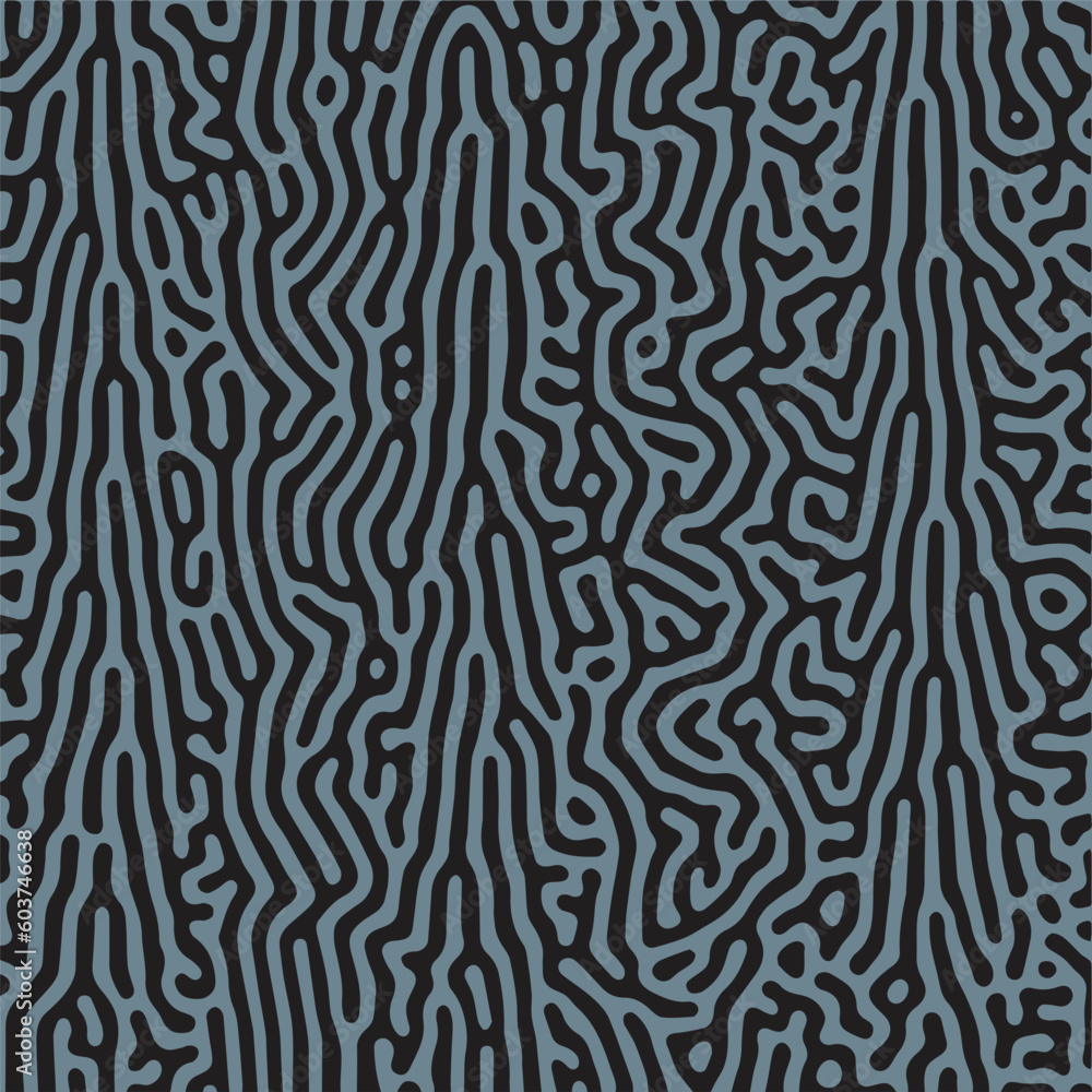 Monochrome reaction diffusion Organic wavy line shapes abstract turing pattern background Monochrome reaction diffusion Organic wavy line shapes abstract turing pattern background