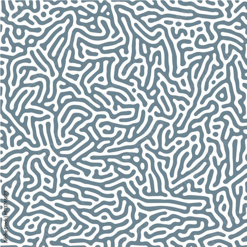 Monochrome reaction diffusion organic turing pattern background