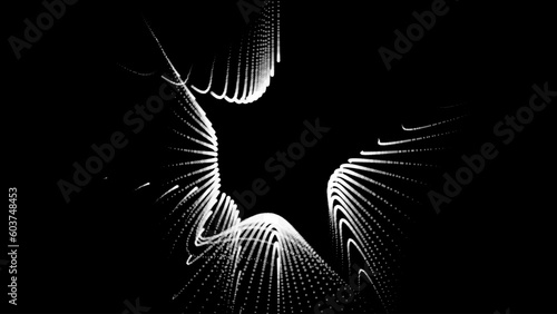 Groups of explosions and bursts of energy. Scattering galaxies, universes and stars. Gravitation curves of trajectories. Sea of information. Net point forms space power fabric. Light receding surface