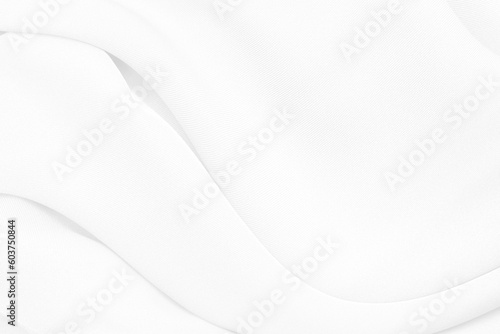 Beautiful white fabric waves, soft focus, used for backgrounds. White cloth background © Natt