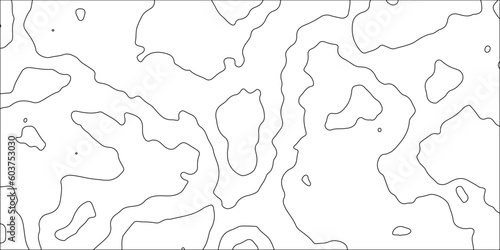 Topographic Map in Contour Line Light topographic topo contour map and Ocean topographic line map with curvy wave isolines vector