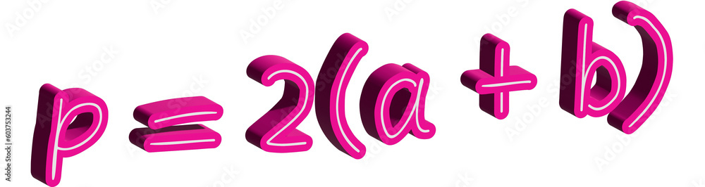 3D pink perimeter formula 3D pink perimeter formula