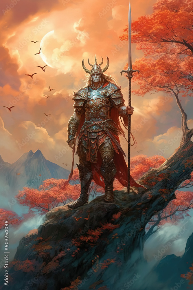 Naklejka premium Elven Warrior