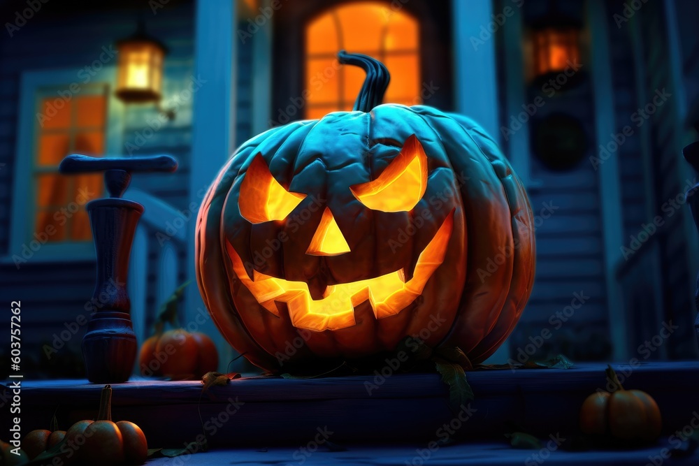 halloween pumpkin - Illustration created with generative ai halloween pumpkin - Illustration created with generative ai