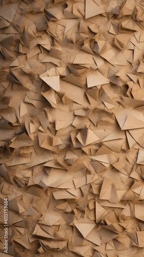A brown paper texture paper background wall. Generative AI
