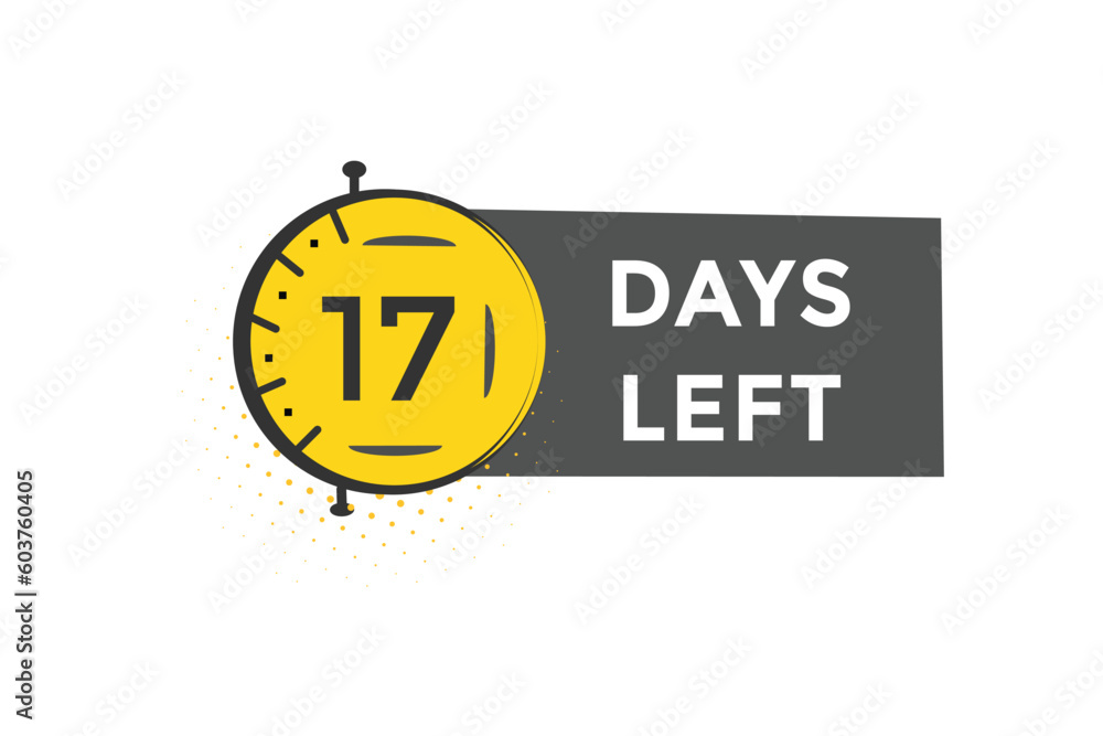 17 days left countdown template, 17 day countdown left banner label button eps 17
17 days left countdown template, 17 day countdown left banner label button eps 17