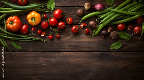 Generative AI. Stylish banner design for vegetables