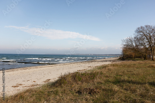 Fototapeta Naklejka Na Ścianę i Meble -  German Baltic Sea coast line at spring time