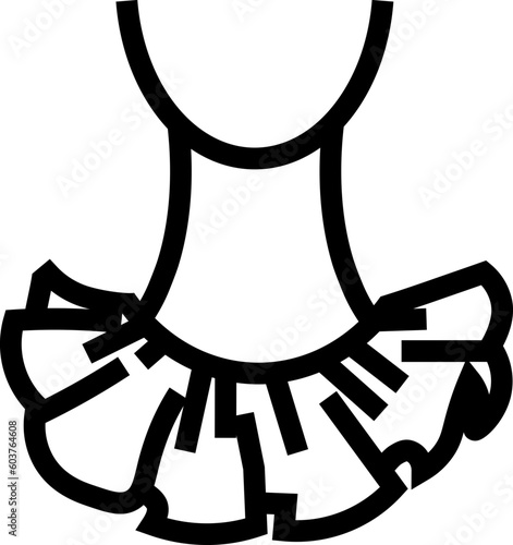 flounced collar
