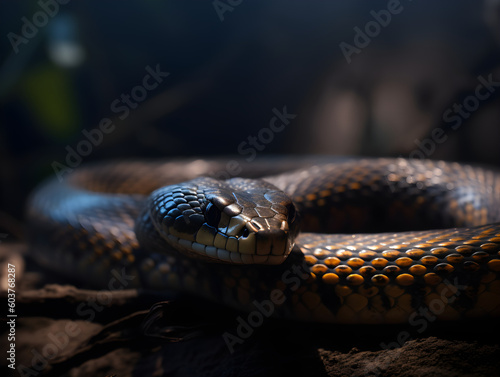 close up of a snake