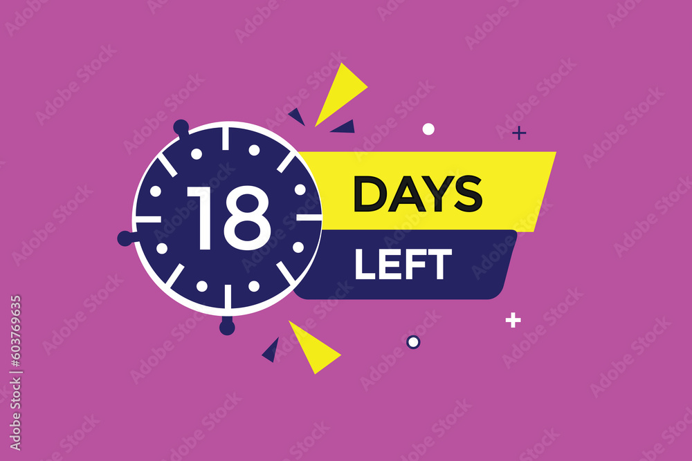 18 days left countdown template, 18 day countdown left banner label button eps 18
18 days left countdown template, 18 day countdown left banner label button eps 18