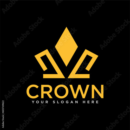 Crown Kingdom Logo Design Illustration