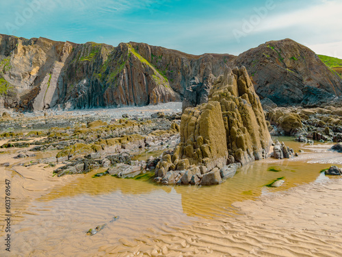 Sandymouth beach near Bude North Cornwall, United Kingdom