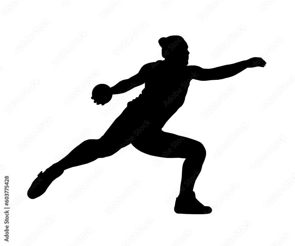 Naklejka premium Lancer du disque