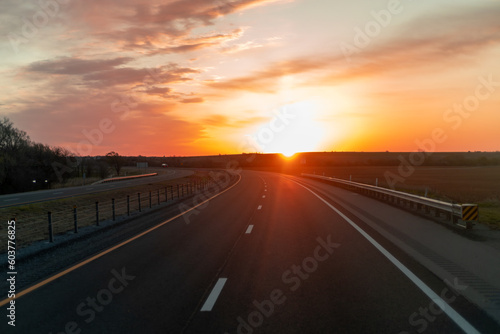 sunset on the highway © KirKam